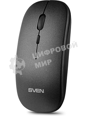 Мышь беспроводная SVEN RX-565SW темно-серый, 1600 dpi, радиоканал, USB, кнопки - 4