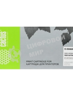 Картридж лазерный Cactus CS-CB380AR черный для CLJ MFP CP6015X/6015XH/6015DE (16500 стр.)