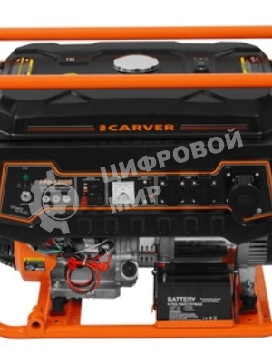 Электрогенератор бензиновый Carver PPG-6500E, 5.5 кВт, 74 дБ, 86 кг