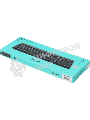 Клавиатура Logitech K250 беспроводная, Bluetooth, серый