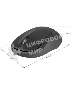 Мышь проводная Defender Patch MS-759 черный, 1000 dpi, USB, кнопки - 3
