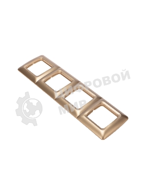 Рамка Kranz 4-я DEA горизонтальная Золотой металлик (1/10/90)