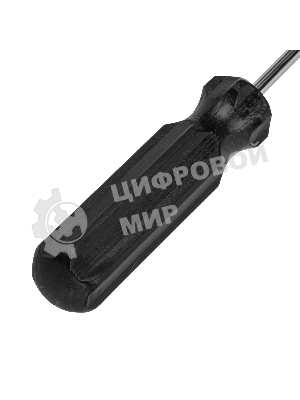 Отвертка Sparta ph1х75мм углеродистая сталь черная пластиковая рукоятка