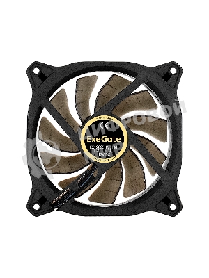 Вентилятор для корпуса ExeGate EX12025HM3PM.FRGb.5CRU черный, 120 мм, 1200 об/мин, 24 дБ, 3 pin
