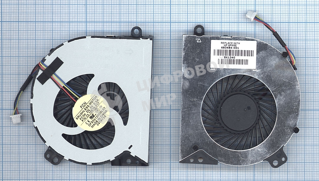 Вентилятор (кулер) для ноутбука HP ProBook 4440s 4540s 4740s 4745s VER-1