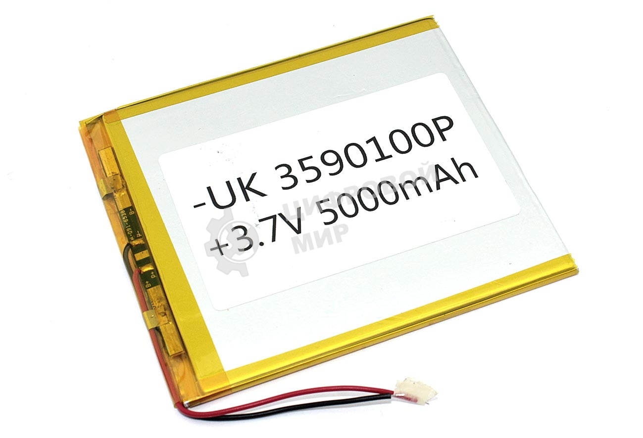 Аккумулятор Li-Pol (батарея) 3.5x90x100мм 2pin 3.7V/5000mAh