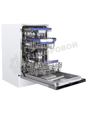 Встраиваемая посудомоечная машина Maunfeld MLP45230, белый, 44.8 см, 10 компл., 47 дБ, класс A++