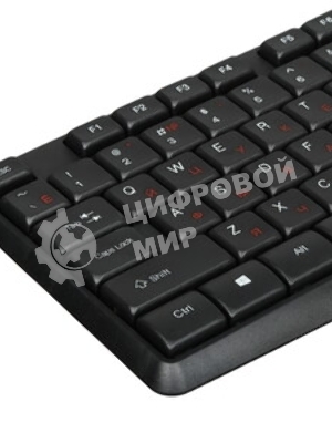 Комплект клавиатура+мышь Acer OMW141 проводной, USB, 1200 DPI, чёрный