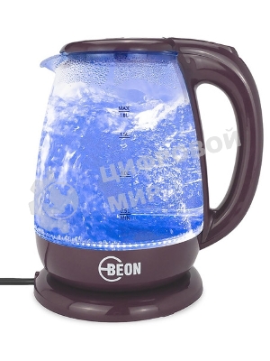 Электрочайник BEON BN-3046 бордовый, 1.8 л, 2200 Вт, скрытый нагревательный элемент