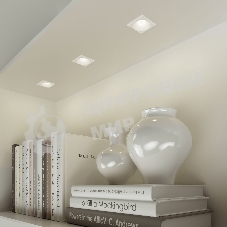 15271/LED / Светильник встраиваемый 3W WH белый