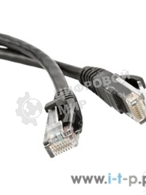 Патч-корд Hyperline PC-LPM-UTP-RJ45-RJ45-C5e-0.15M-LSZH-BK U/­UTP, Cat.5е, LSZH, 0.15 м, черный