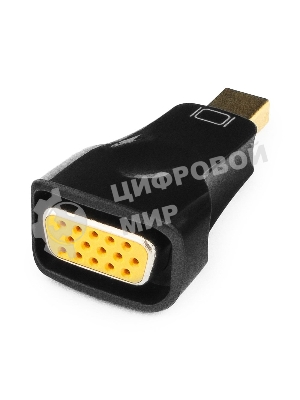 Переходник miniDisplayPort - VGA, Cablexpert A-mDPM-VGAF-01, 20M/15F, черный, пакет