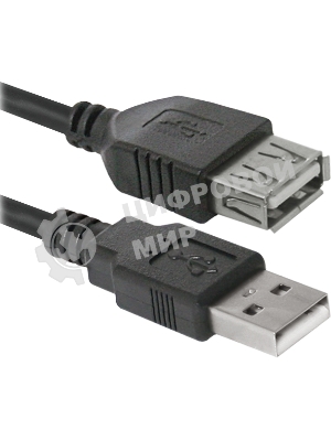 Кабель Defender USB 2.0USB02-06,AM-AF 1.8м, PolyBag,