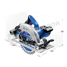 Пила дисковая ЗУБР ПДП-75 Профессионал 90град-75 мм, диск 210 мм, 2000 Вт