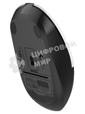 Мышь беспроводная A4Tech Fstyler FB12 белый/черный, 1200 dpi, радиоканал, Bluetooth, USB, кнопки - 3