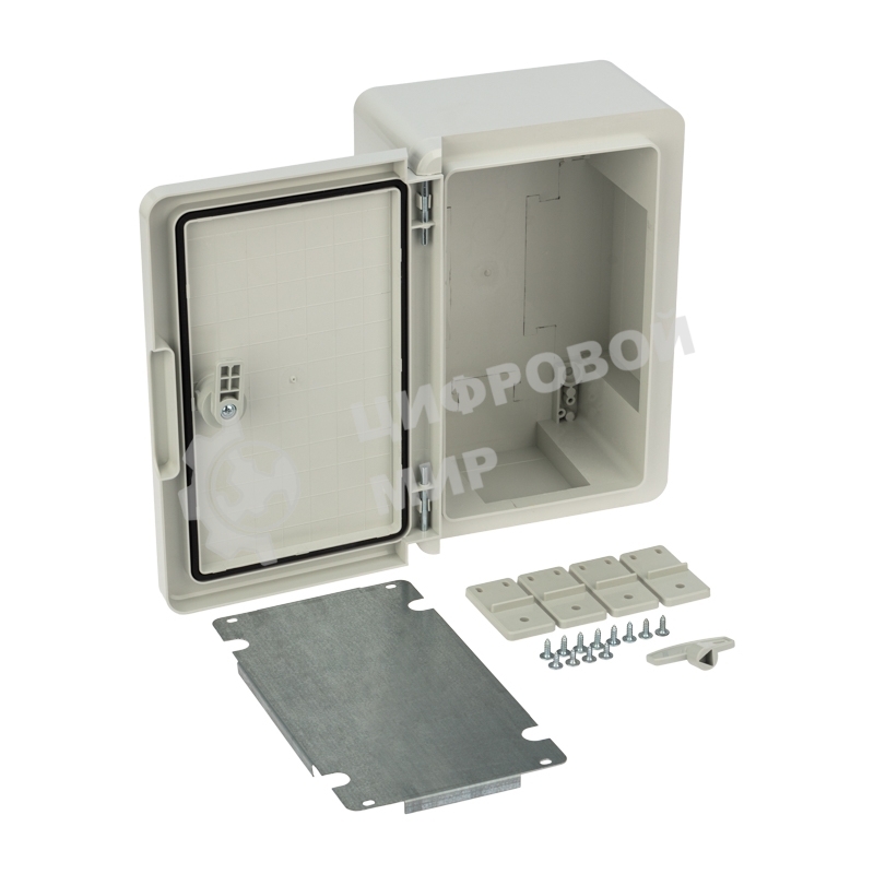 Корпус пластиковый ЩМПп Rexant с монтажной панелью 300х200х130 мм ABS УХЛ1 IP65