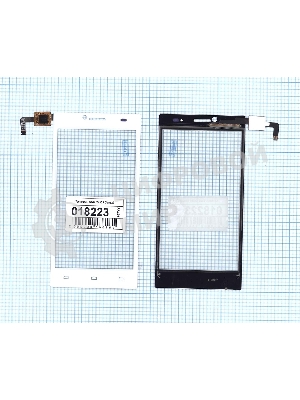 Сенсорное стекло (тачскрин) для DNS S4509, белое