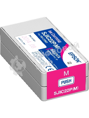 Картридж струйный SJIC22P(M): INK CARTRIDGE FOR TM-C3500 пурпурный