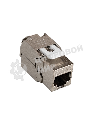 Модуль-вставка Keystone Jack RJ-45 ExeGate KJ-8P8C-SH-C6A-180-TL (Кат.6A, экранированная, 180 градусов, IDC Toolless (без инструмента))