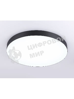 Потолочный светодиодный светильник Ambrella light FV5538 BK черный LED 90W 4200K D600*58 (Без ПДУ)