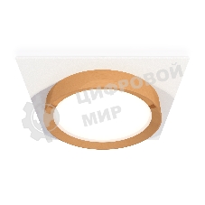 Комплект встраиваемого светильника Ambrella light XC8061005 SWH/PYG белый песок/золото желтое полированное GX53 (C8061, N8124)