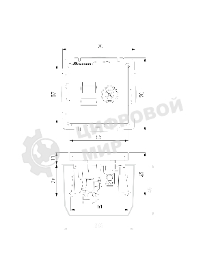 Розетка ТВ+Ethernet RJ-45 6 cat.(черный матовый)