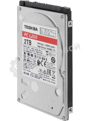 Жесткий диск HDD Toshiba L200 2Tb 5400rpm SATA-III 128Mb 2.5