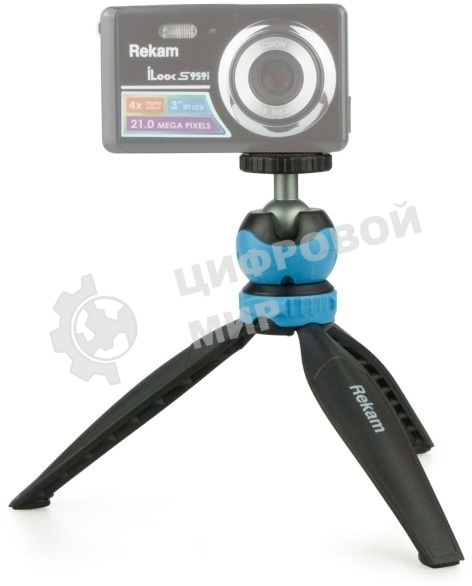 Штатив Rekam Pokipod настольный черный пластик/металл (143гр.)