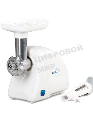 Мясорубка электрическая Ротор Альфа ЭМШ 35/250-2 белый, 1500 Вт, 0.6 кг/мин, защита от перегрузки, насадки - 4
