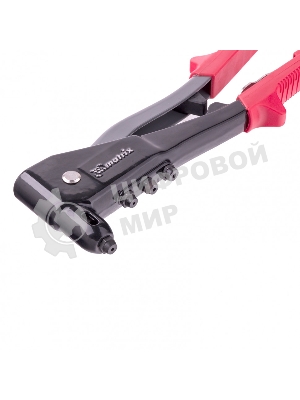 Заклепочник литой Matrix, 260 мм, с набором заклепок, заклепки 2,4-3,2-4,0-4,8 мм