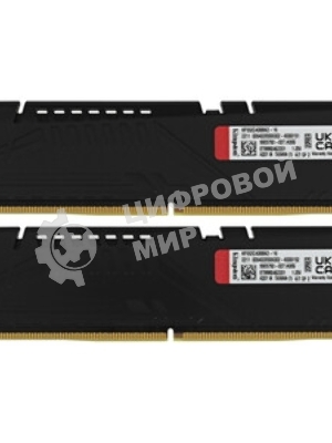 Оперативная память Kingston Fury Beast, DDR5, 16Gb (1x16Gb), 6800MHz, CL34, DIMM, с радиатором, черный
