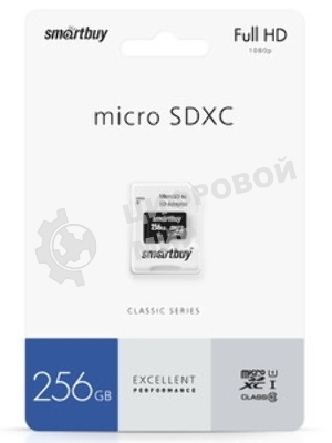 Флеш карта Micro SecureDigital 256Gb Smart buy SB256GbSDCL10-01 Micro SDHC Class 10, UHS-1, SD adapter