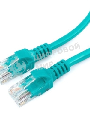 Патч-корд UTP Cablexpert cat.5e 0.25м, литой, многожильный, зеленый