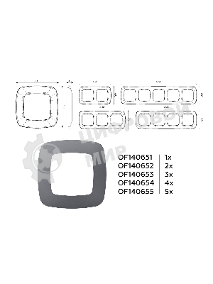 Рамка OMEGA Ecta (Антрацит серый) 3-ая OF140653