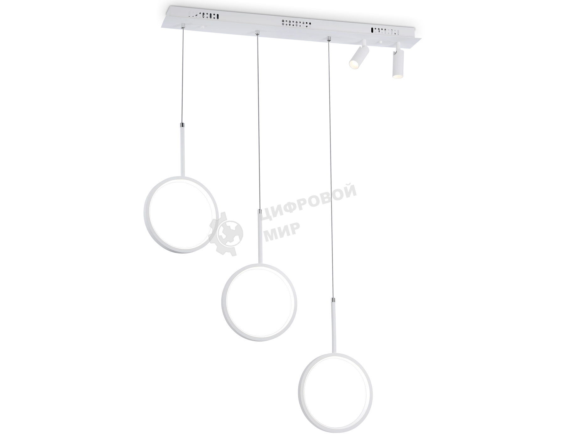 Светильник Ambrella light FL5277/3+2 WH белый 59W 3000K/4200K/6400K+4200K 800*200*1200 (ПДУ ИК)