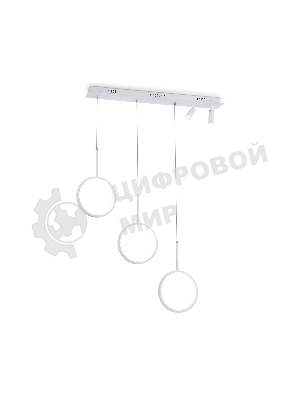 Светильник Ambrella light FL5277/3+2 WH белый 59W 3000K/4200K/6400K+4200K 800*200*1200 (ПДУ ИК)