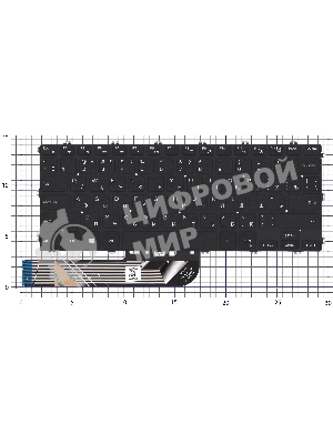 Клавиатура для ноутбука Dell Inspiron 14 5480 5481 5482 5485 5488 черная без подсветки