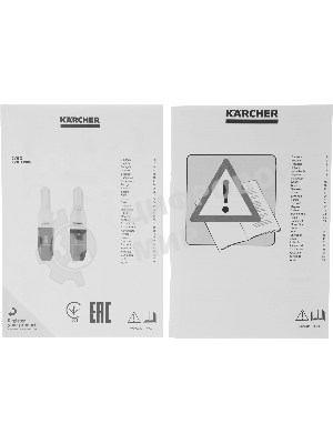 Пылесос ручной Karcher CVH 3 Plus белый/черный, 70 Вт, уборка сухая, пылесборник контейнер 0.15 л