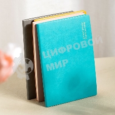 Блокнот Deli EN135LBLUE A5 210х143 мм, искусственная кожа, 80 л, линейка, мягкая обложка, синий