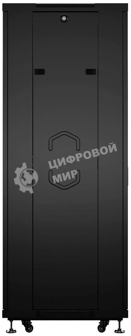 Шкаф телекоммуникационный напольный Cabeus, IP20, 42U, 2055х600х1000 мм (ВхШхГ), дверь: стекло, боковая панель: сплошная, разборный, цвет: чёрный