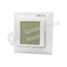 Терморегулятор сенсорный Rexant RX-419B, белый, совместим с Legrand серии Valena