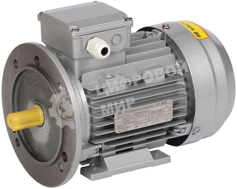 Электродвигатель IEK DRV063-B4-000-4-1520 асинхронный трехфазный АИР 63B4 380В 0.37 кВт 1500 об/мин 2081 DRIVE