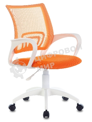 Кресло Бюрократ CH-W695NLT TW-38-3 TW-96-1 оранжевый, сетка/ткань, 120 кг, механизм качания