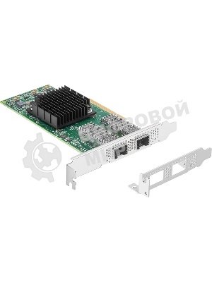 Сетевая карта ConnectX-4 Lx EN network interface card, 25GbE dual-port SFP28, PCIe3.0 x8, tall bracket, SR-IOV, TCP/UDP, MPLS, VxLAN, NVGRE, GENEVE, iSER, NFS RDMA, SMB Direct, ROHS R6