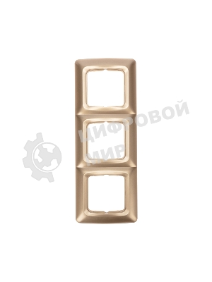 Рамка Kranz 3-я DEA горизонтальная Золотой металлик (1/10/120)