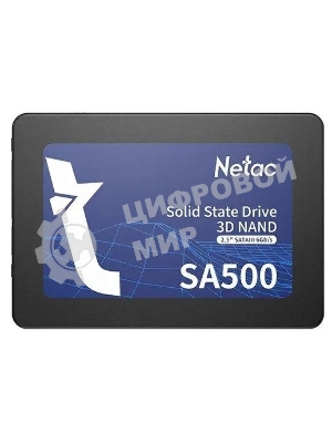Накопитель SSD Netac SA500, 480Gb, SATA III, 2.5
