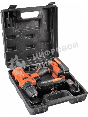 Дрель-шуруповерт аккумуляторная Patriot BR 189UES, Аккумуляторная, 21В, 2 АКБ, Кейс