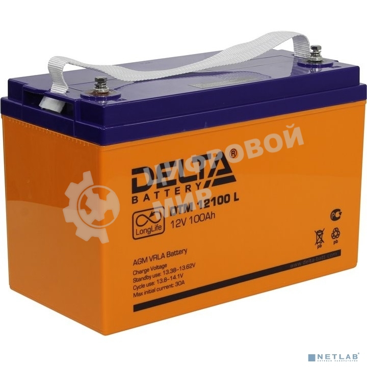 Батарея для ИБП Delta DTM 12100 L 12В 100А·ч