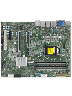Материнская плата Supermicro MBD-X12SCA-F-B W-1200 CPU, 4 DIMM slots, Intel W480 controller for 4 SATA3 (6 Gbps) ports, RAID 0,1,5,10, 1 PCIe 3.0 x4, 2 PCIe 3.0 x16 slots, bulk