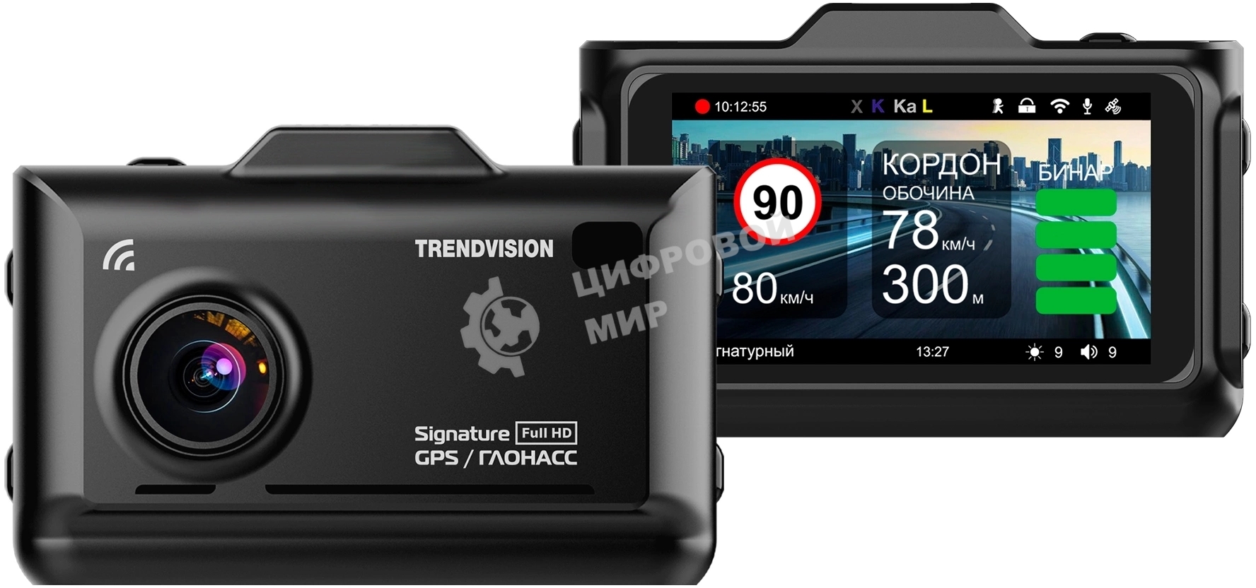 Видеорегистратор с радар-детектором TrendVision Combo F10 GPS ГЛОНАСС